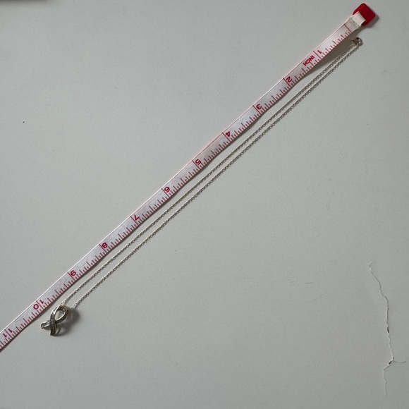 10kt Gold Diamond Ribbon Pendant - Picture 6 of 7